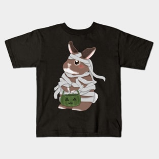 Mummy Rabbit for Halloween _ Bunniesmee Kids T-Shirt